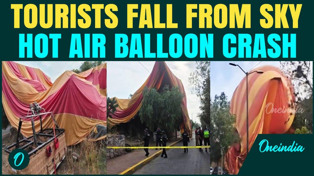 Hot Air Balloon Crashes in Mexico | 12 Tourists Injured in Terrifying Fall From Sky Over Teotihuacan
