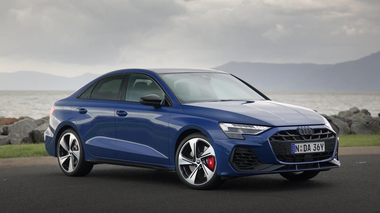 2025 Audi S3 Sportback Exterior Design in Ascari Blue