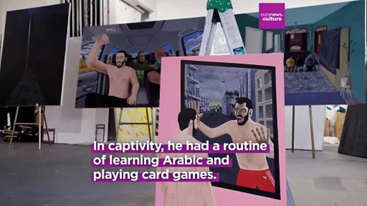 Turning trauma into art: Former Hamas hostage Andrei Kozlov tells his story through paintings
