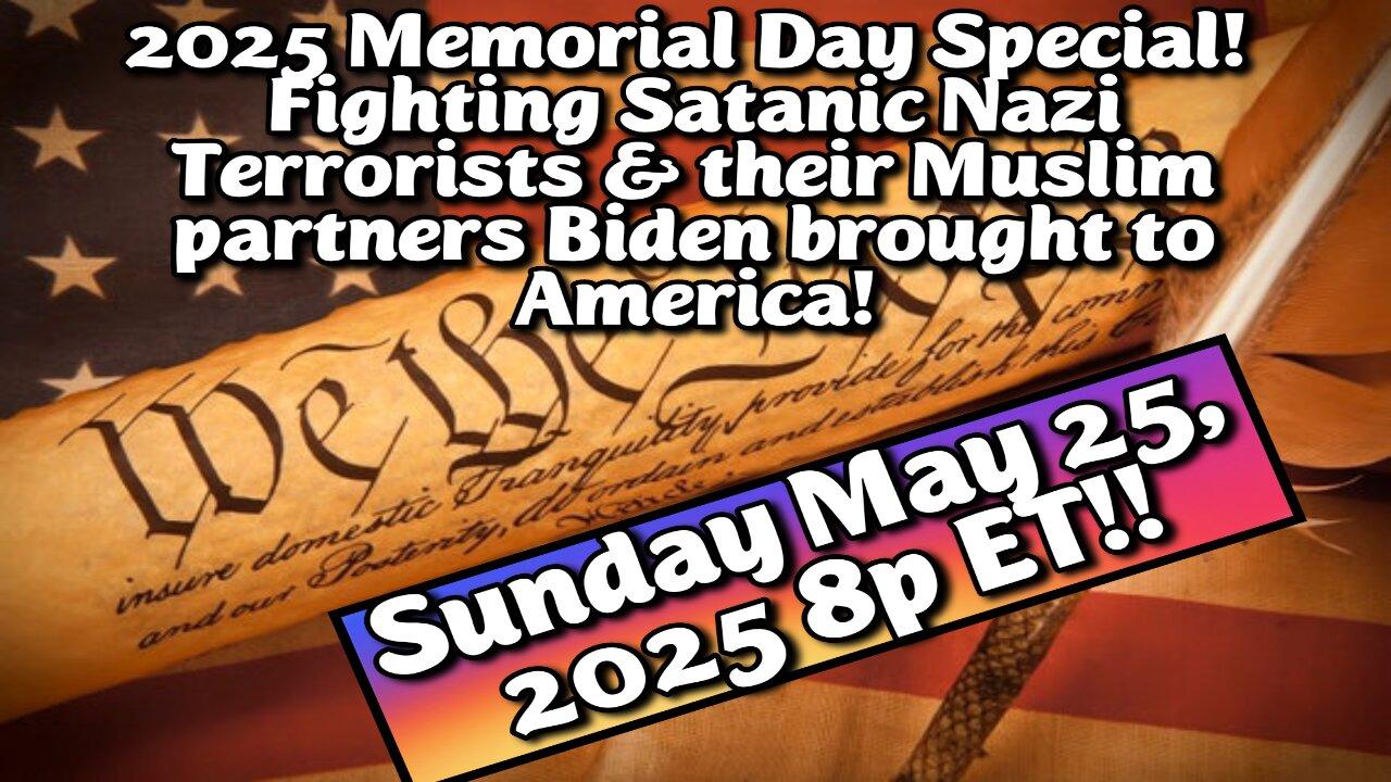LIVE! 2025 Memorial Day Special! Israel's Peace through Strength vs Hamas' Violent Genocide & Propaganda. Special