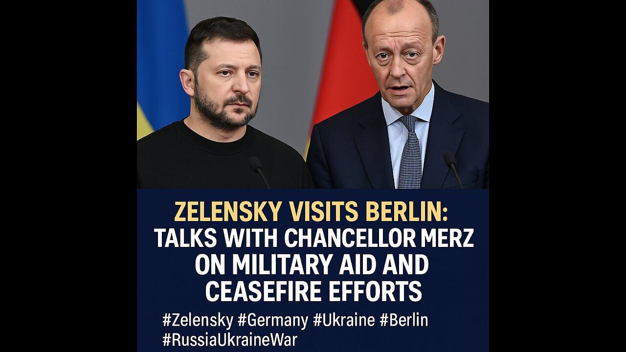 Zelensky Visits Berlin: Talks with Chancellor Merz on Military Aid and Ceasefire Efforts