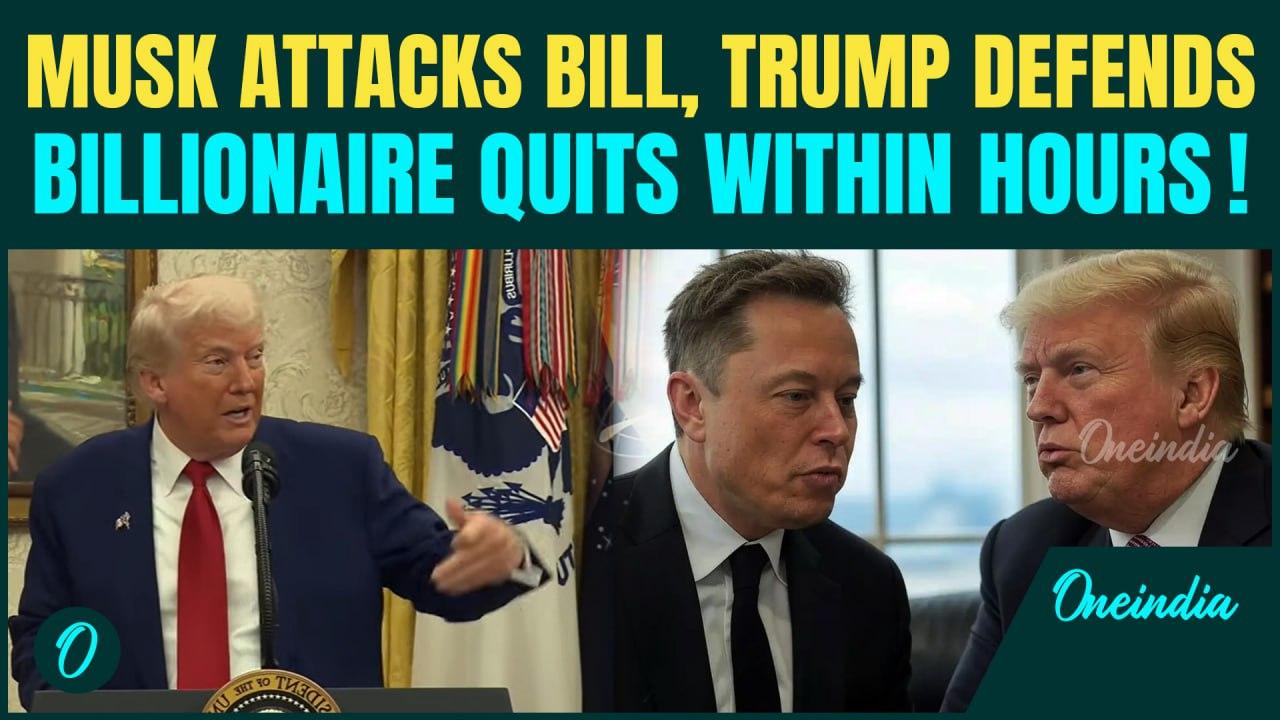 Video: Trump FIRES BACK at Musk Over ‘Big, Beautiful’ Bill Hours Before Billionaire's SHOCK EXIT!