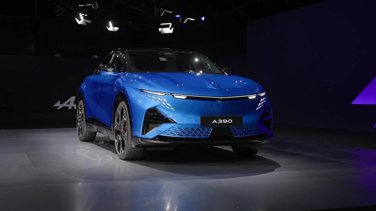 Alpine A390 GTS Design preview in Alpine Blue