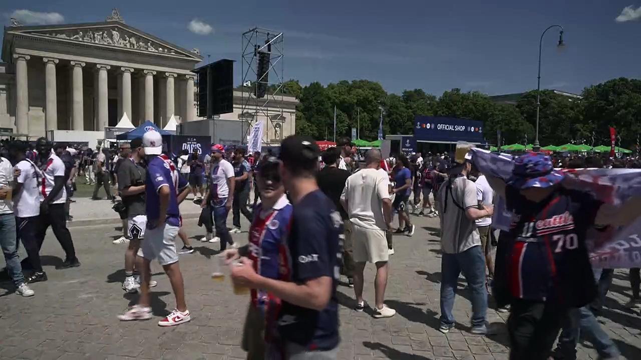 PSG fans in Munich get party started ahead of Champions League final