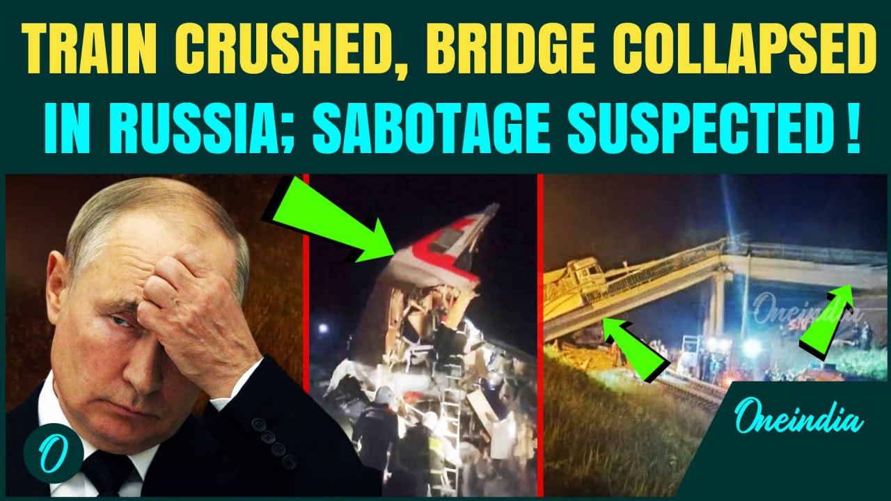 BREAKING: Bridge Collapses Onto Moving Train in Russia — 7 Dead, 30 Injured | Accident or Sabotage?