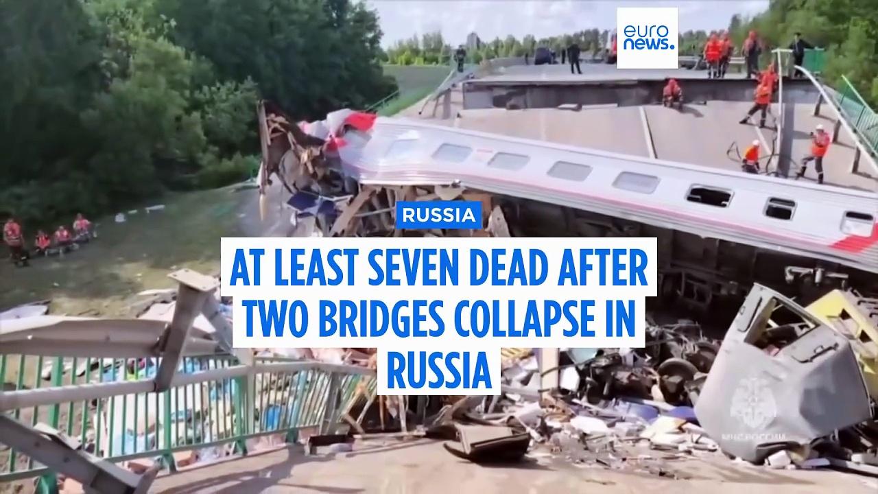 Passenger and freight train crash in western Russia, several dead