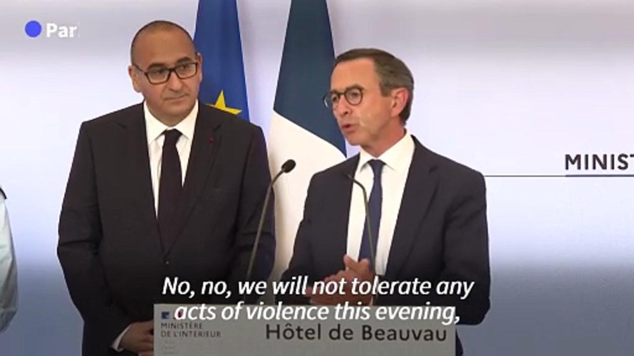 France's interior minister warns against further violence as PSG fans celebrate