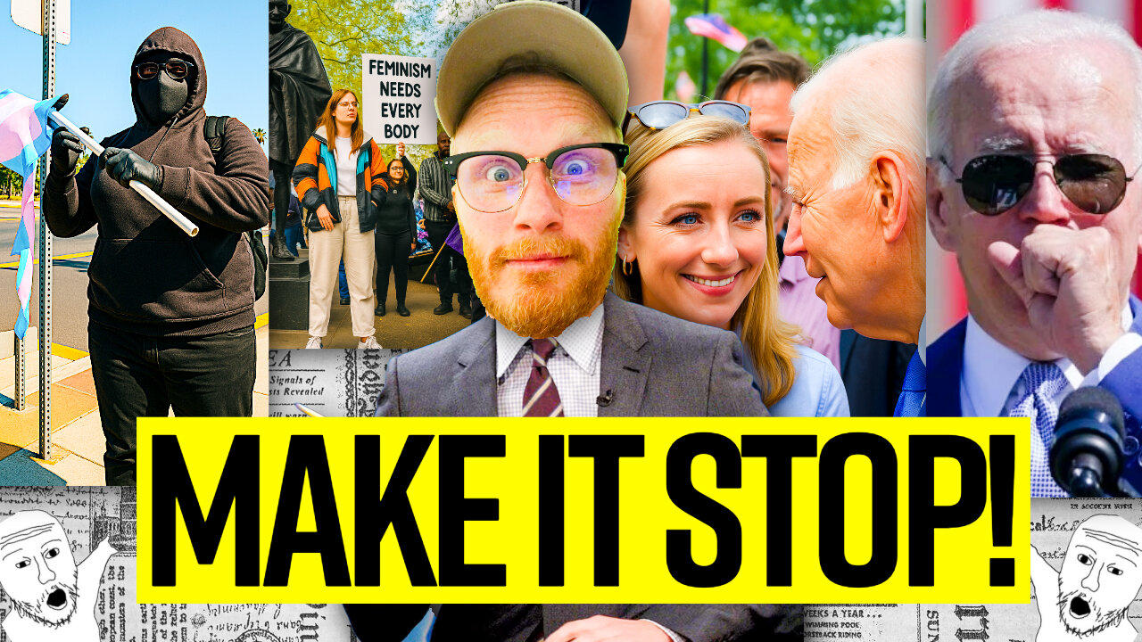 🚨 Biden’s Mental Meltdown & Tranny Flag Fights: The Madness You Won’t See on CNN 🤡