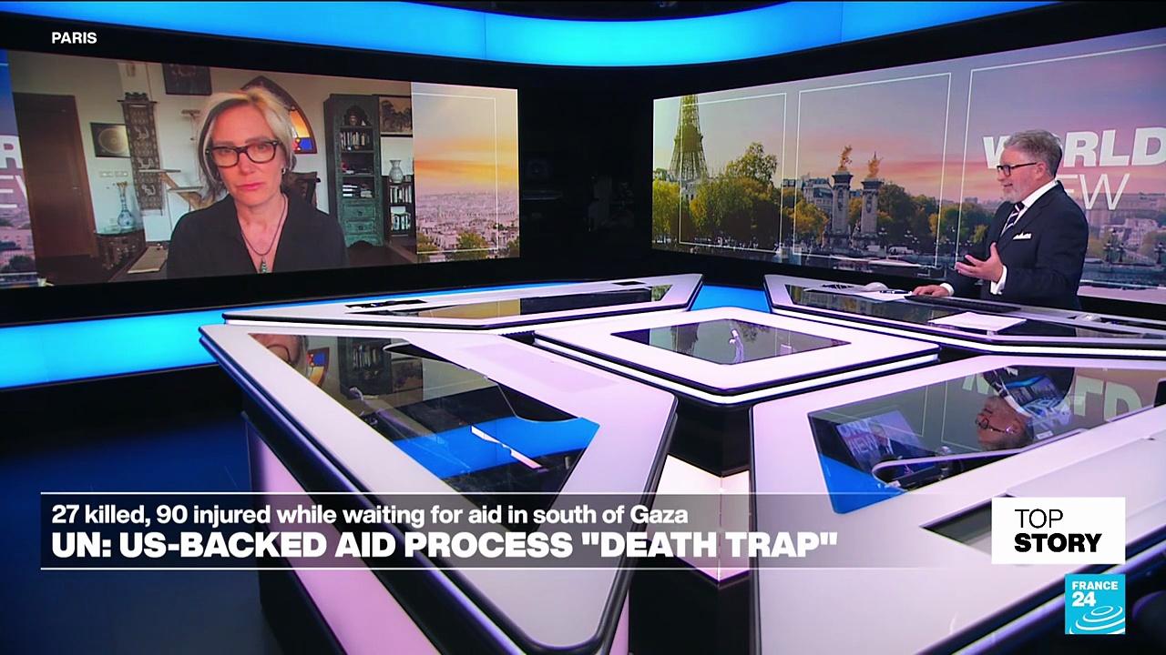 'There's a logic behind humanitarian assistance and the UN's 408 distribution points across Gaza'