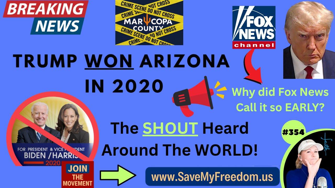 TRUMP WON 2020! FOX Called Arizona BEFORE Maricopa County Election Day Ballot RESULTS IN & Only 1st Batch Early Ballots BEFO