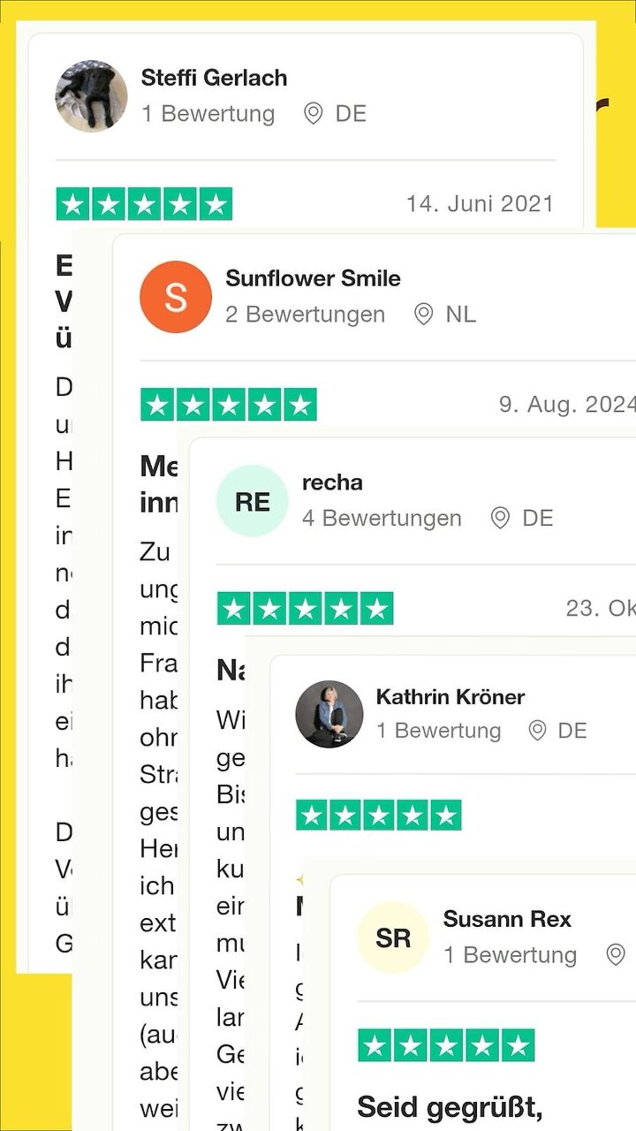 Diese Kundenmeinungen sprechen für sich