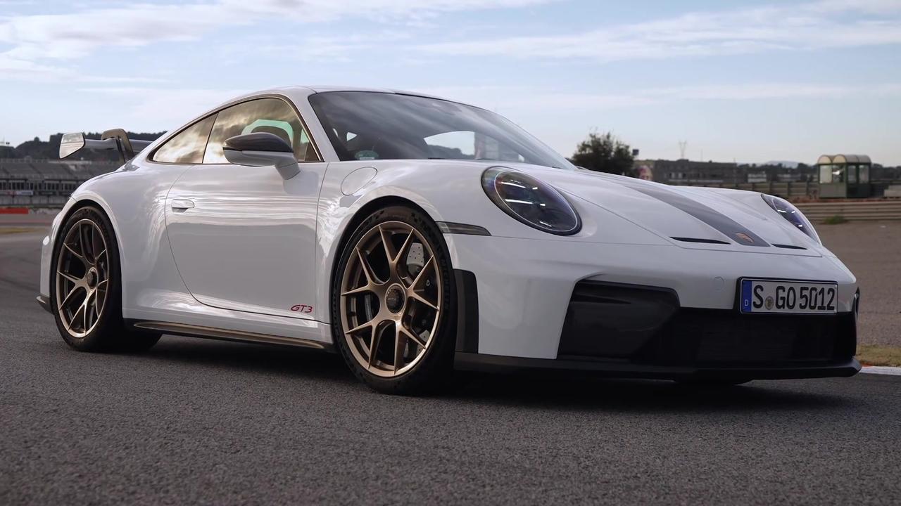 Porsche 911 GT3 Design preview in White with Weissach Package