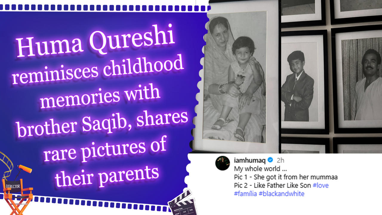 Huma Qureshi reminisces childhood memories with brother Saqib, shares rare pictures of their parents