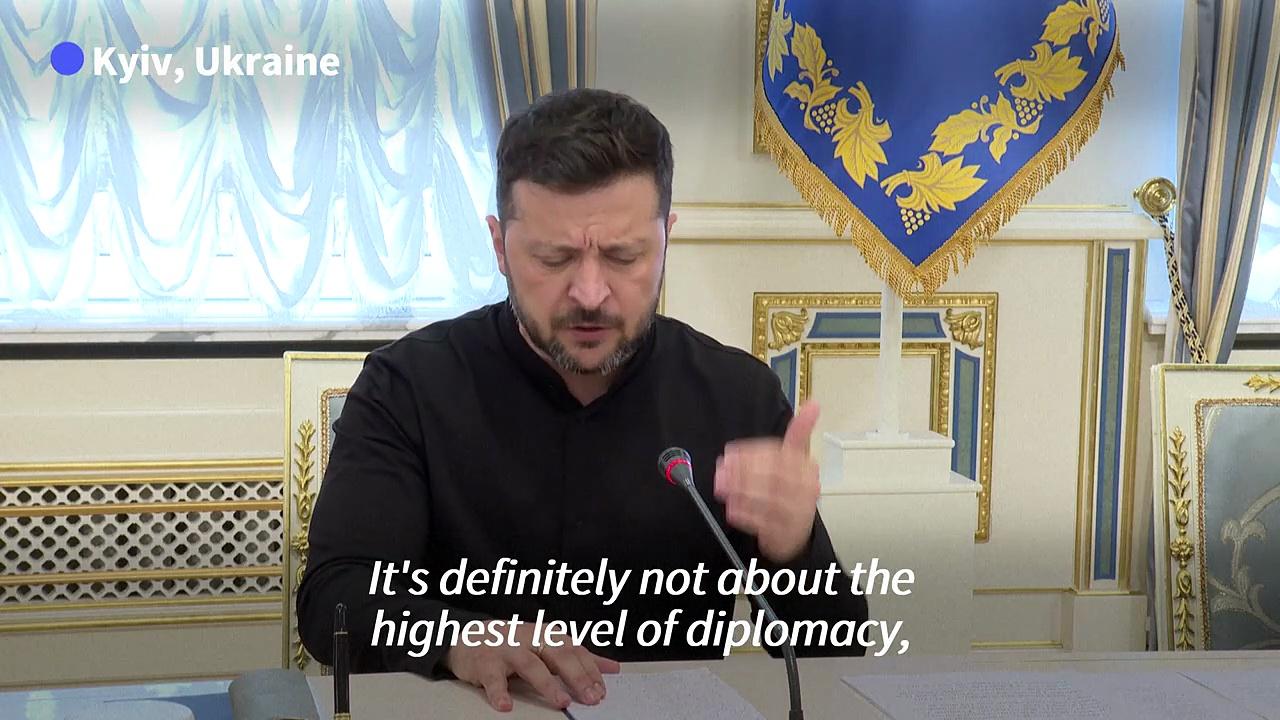 Zelensky says Russia only holding talks to delay US sanctions