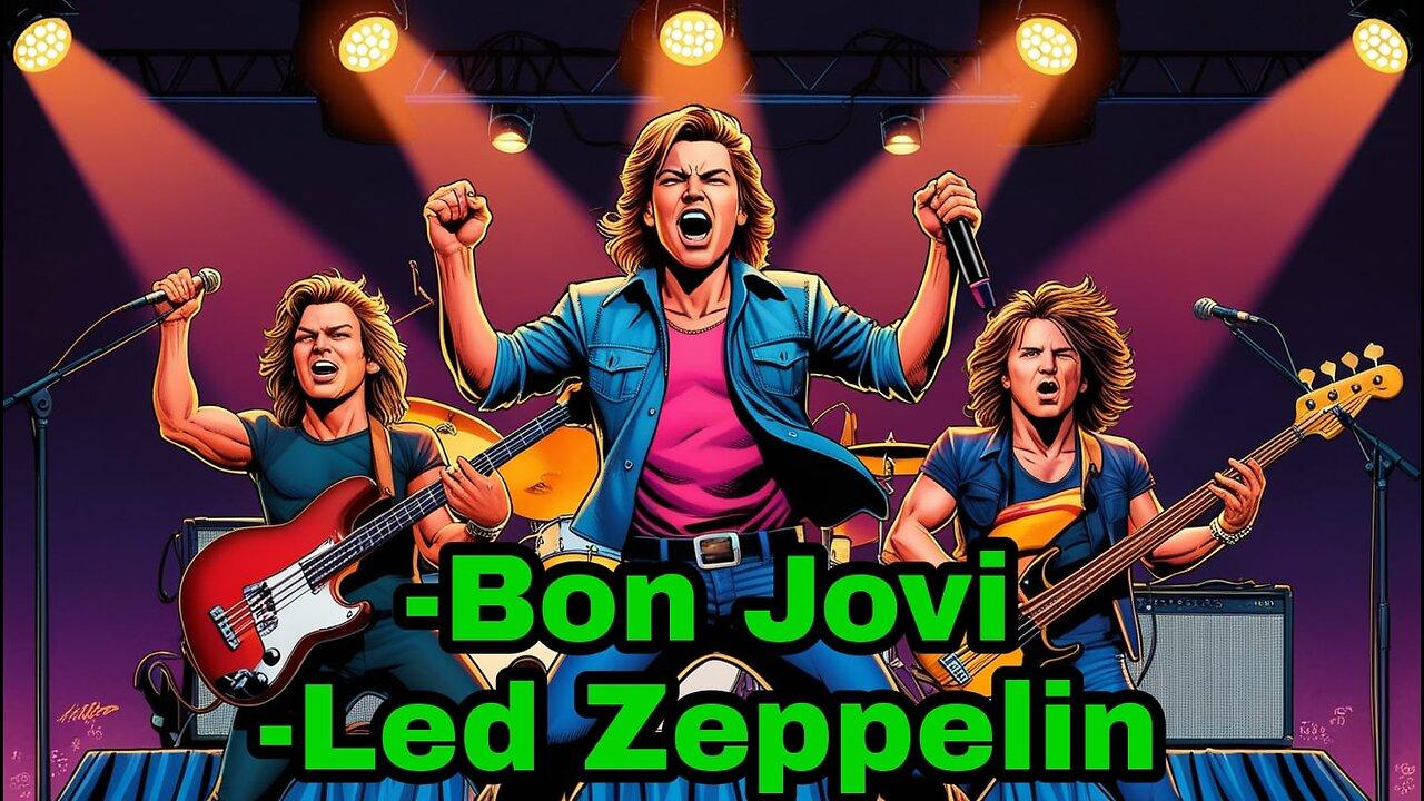 Best Of Bon Jovi - Scorpions, Aerosmith, Led Zeppelin, The Eagles Greatest Hits Slow Rock
