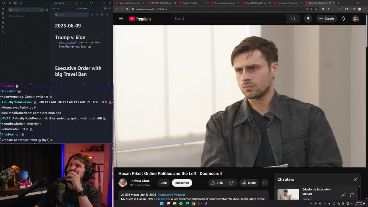 [Mirror] Destiny YouTube Stream