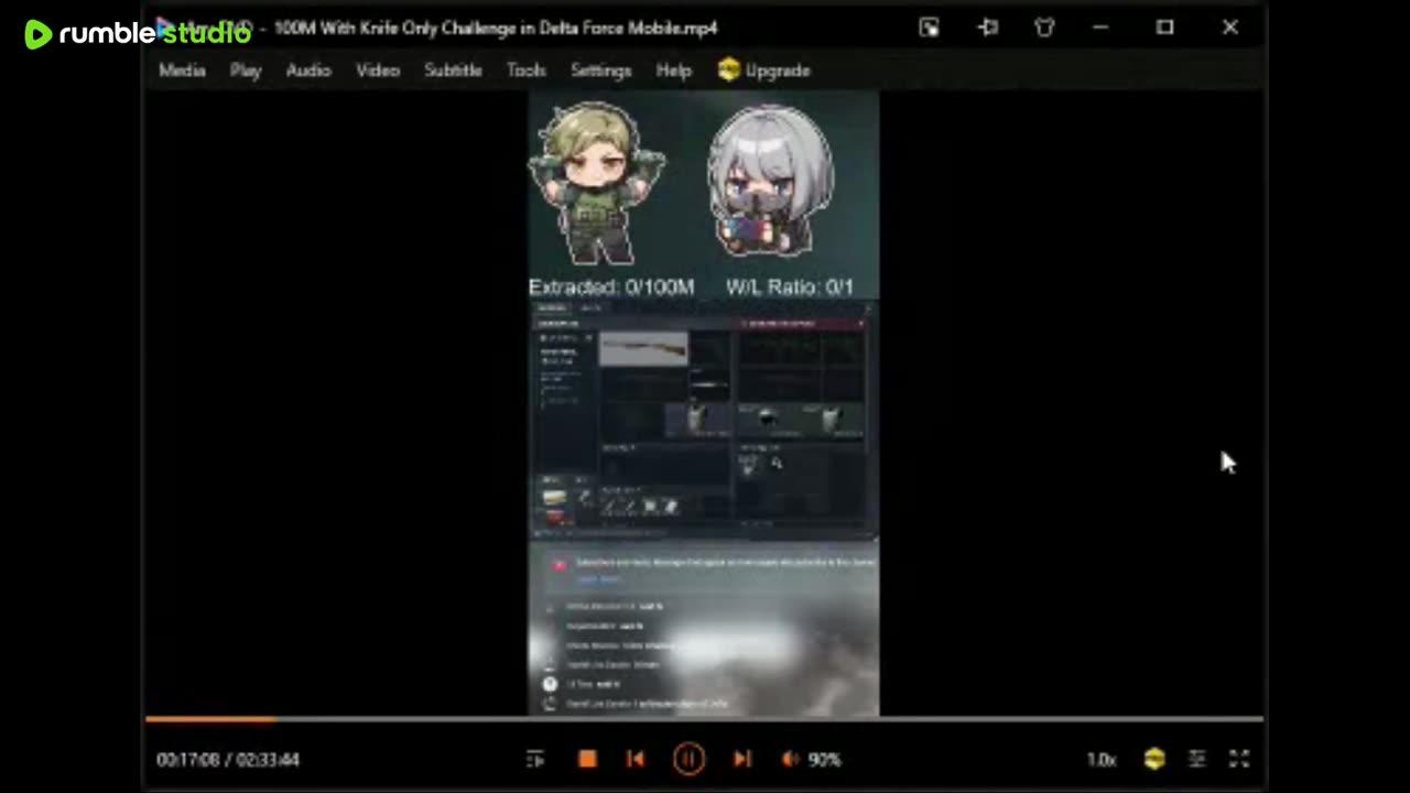 100M With Knife Only Challenge in Delta Force Mobile LIVE