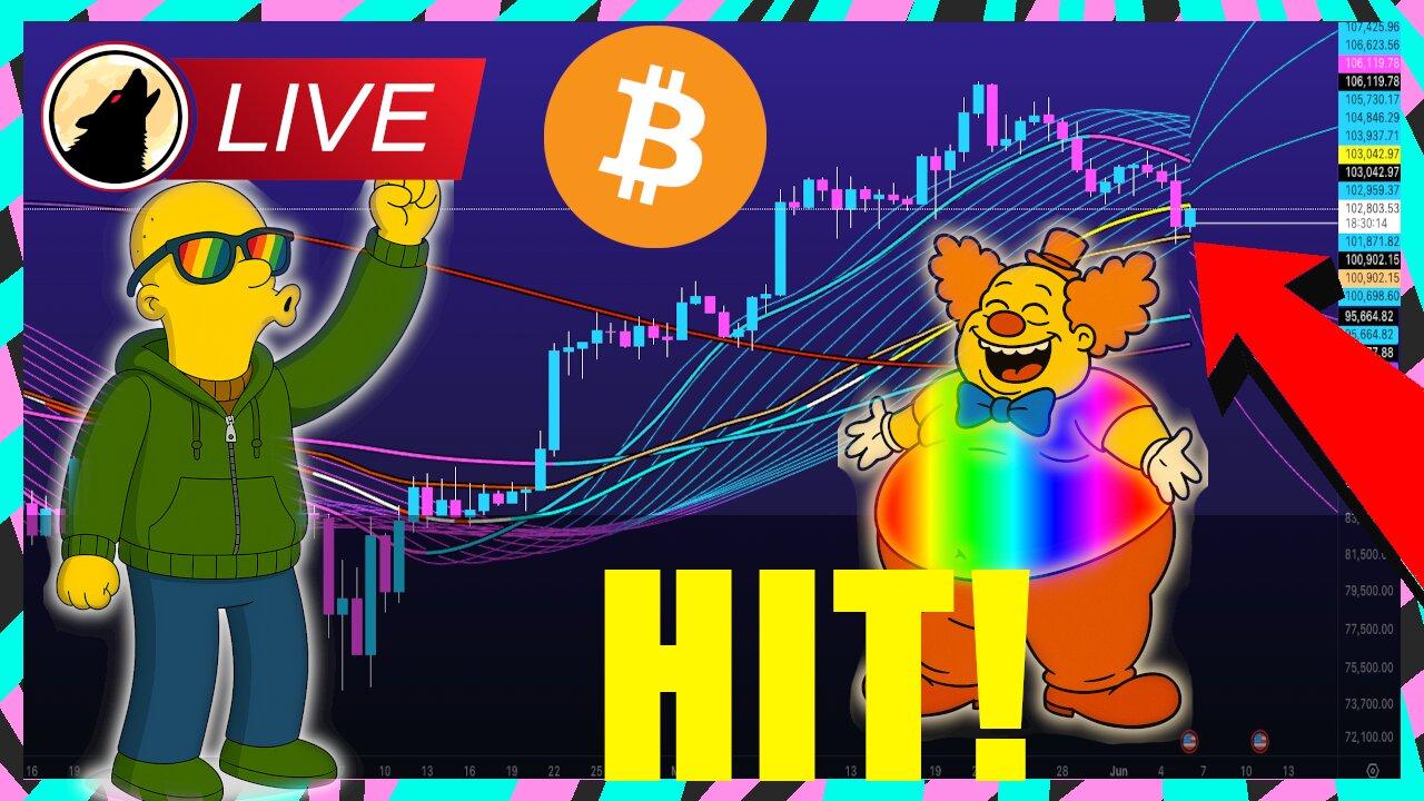 🐺 BREAKING! Musk Trump Dump? Bitcoin Bounces off RWT! Now What? 🐺🚨LIVESTREAM🚨