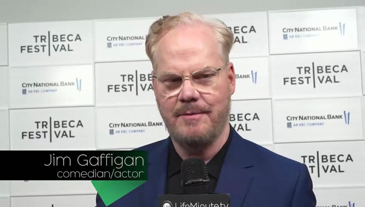 Jim Gaffigan Gets Grilled by Friend Michael Ian Black at the Tribeca Festival Storytellers Series