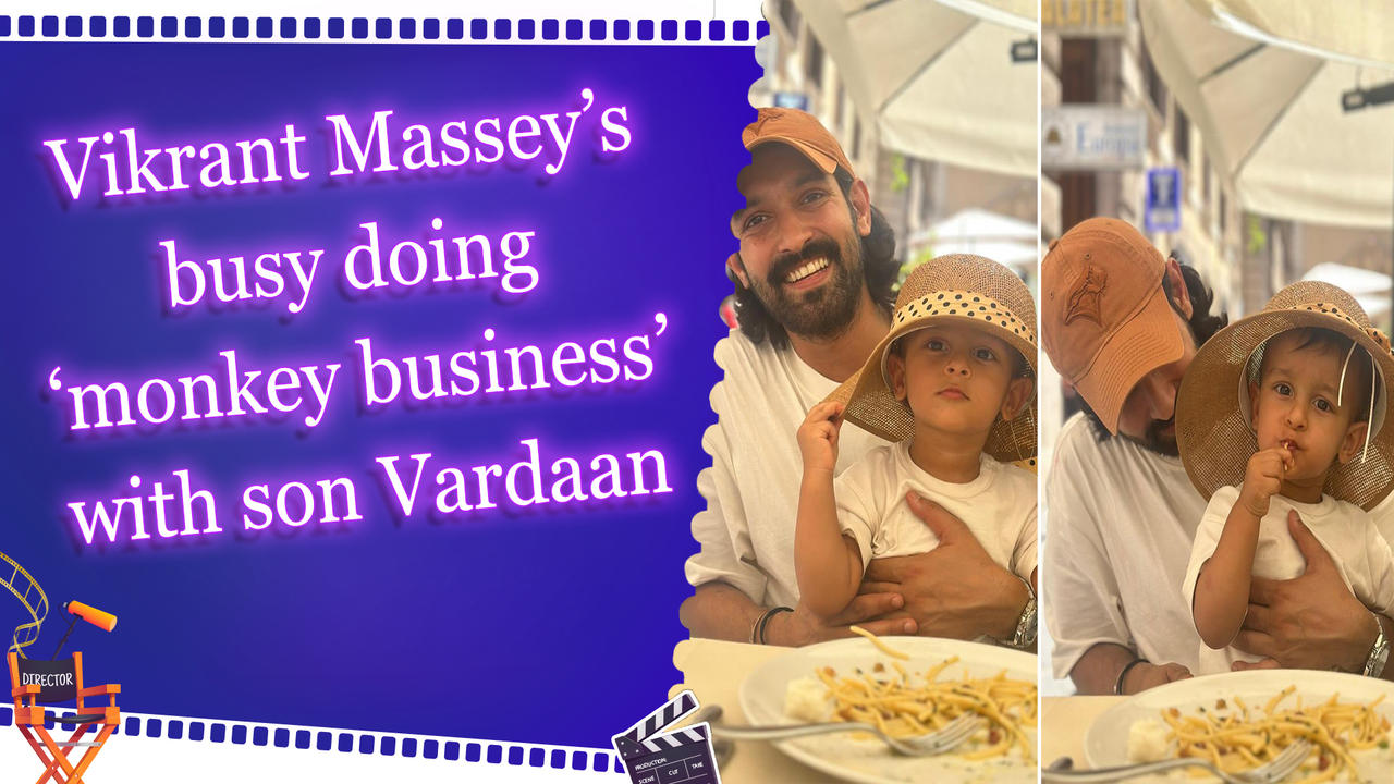 Vikrant Massey’s busy doing ‘monkey business’ with son Vardaan