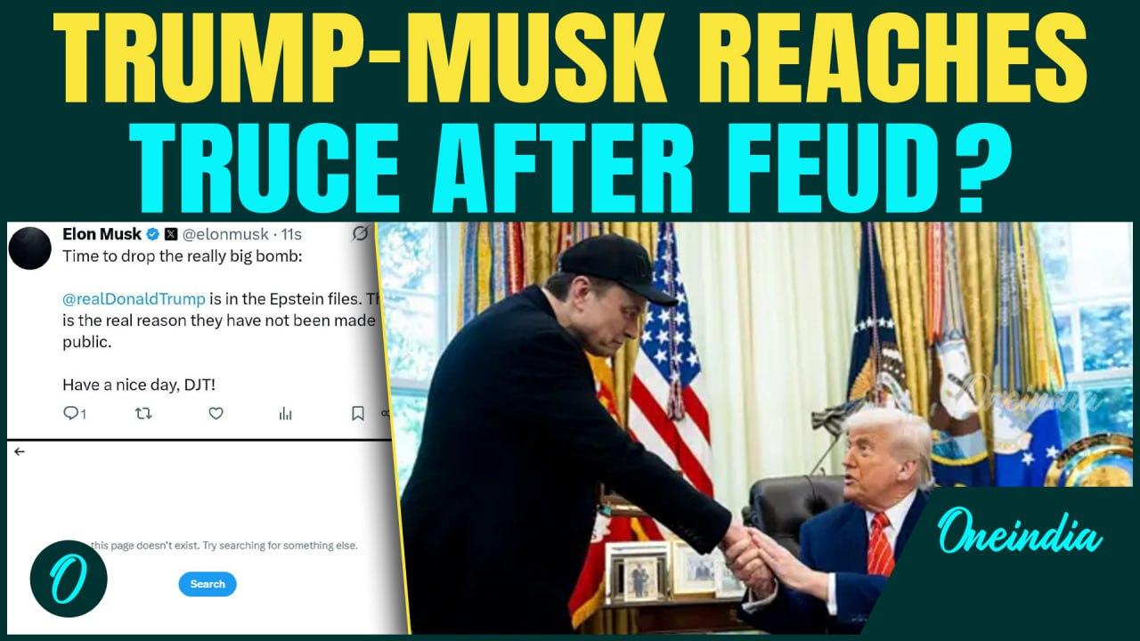 Musk DELETES Explosive Trump-Epstein Post After Backlash, Hints At SHOCKING TRUCE To End Public Feud