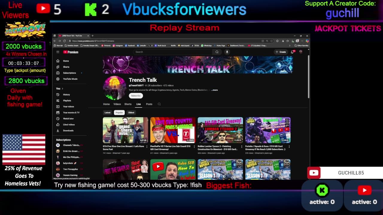 Play Word Game For VBucks! 🎉3,500+ Vbucks Giveaway Daily! / Will Make Our Own Fishing Game! :)