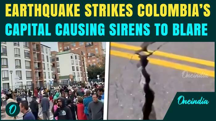 6.5 Magnitude Earthquake ROCKS Colombia as Sirens Blare in Bogota | Prez. Candidate Shot Same Day