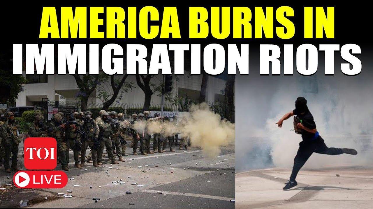 US RIOTS LIVE | Trump Declares Emergency; NATIONAL GUARD Deployed Amid LA Immigration Riots | ICE