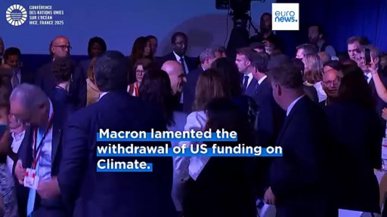 French president Macron says its time for an agreement as UN Ocean conference readies to begin
