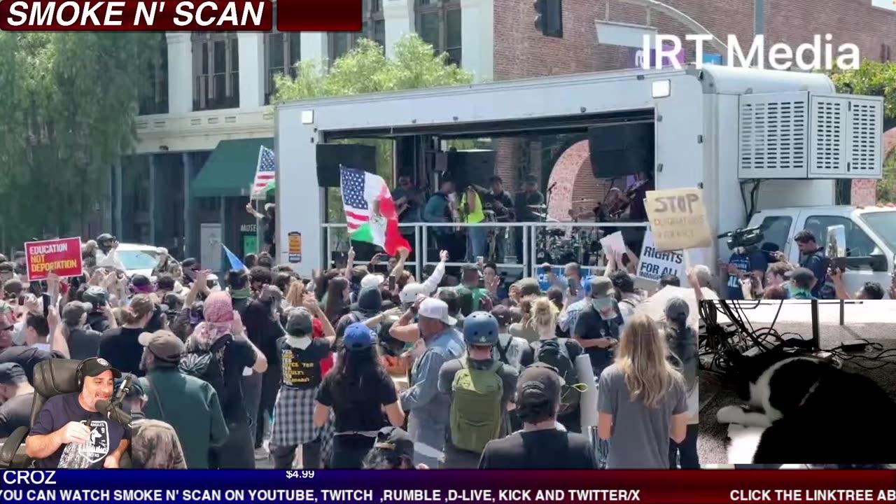 LIVE ANTI ICE PROTEST IN DTLA 6/9/25 WILL THEY RIOT AGAIN? #ICE #DTLA #POLICE #PROTEST #RIOT