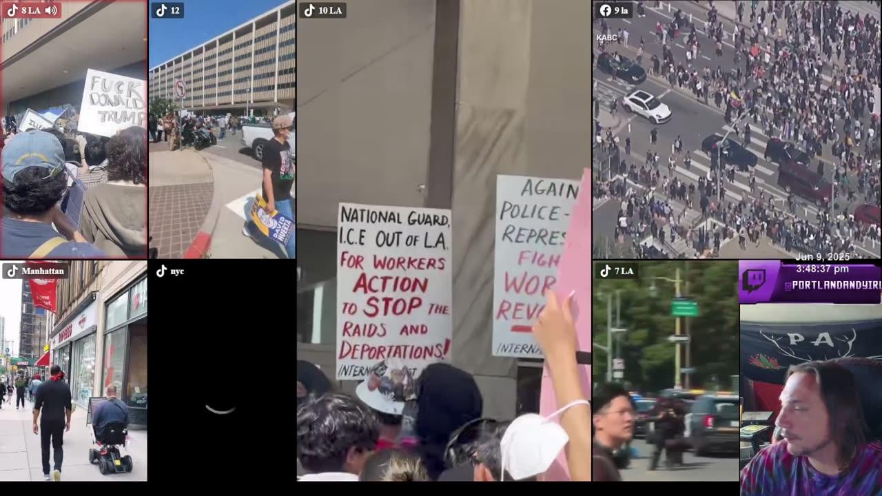 🔴 Monday ICE Protest Los Angeles Seattle