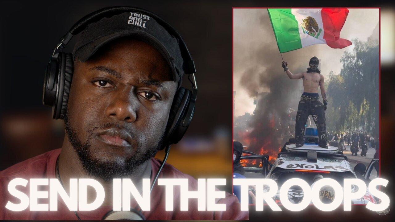 Troops Hit the Streets — So I Prayed with My Kids