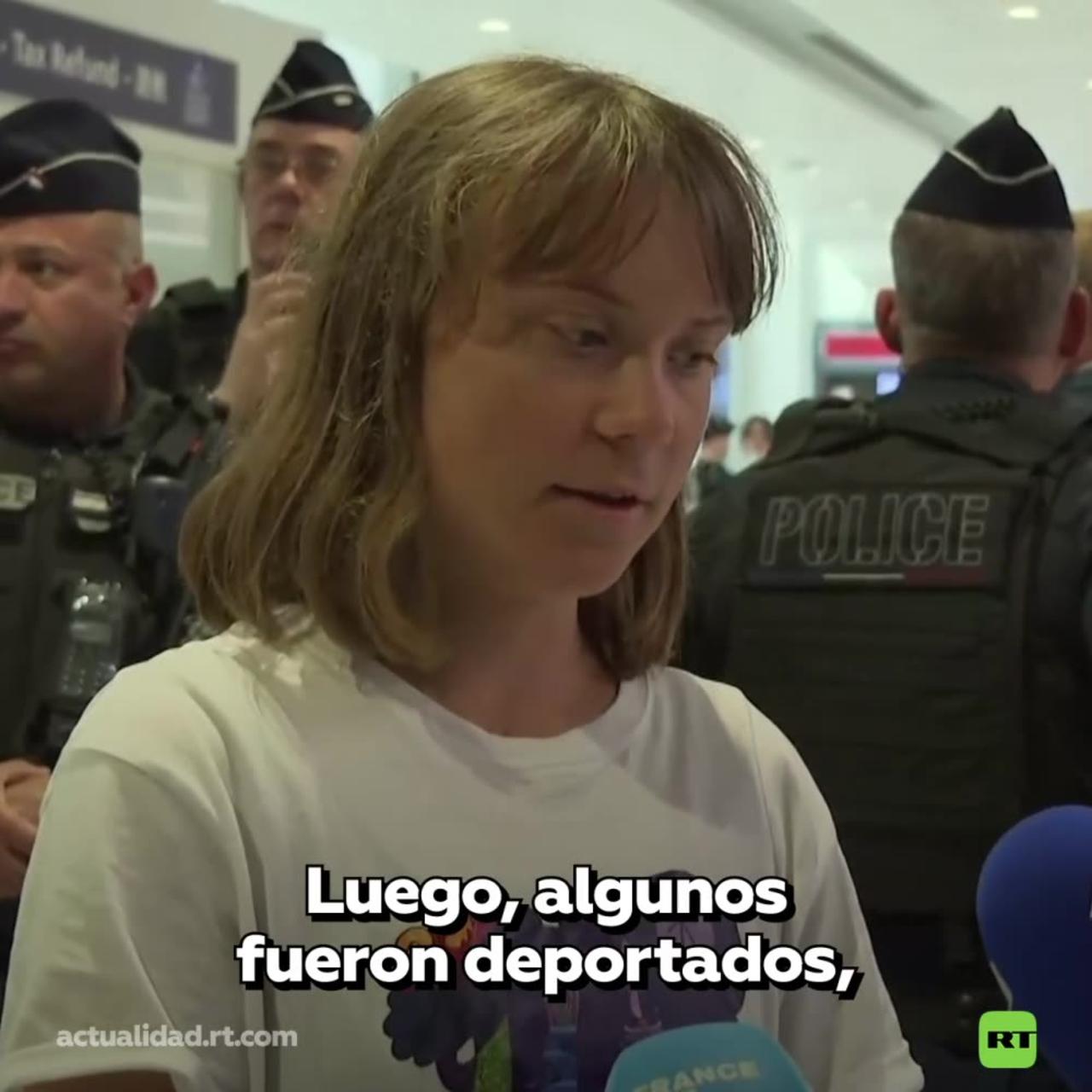 Greta Thunberg llega a París tras ser expulsada de Israel