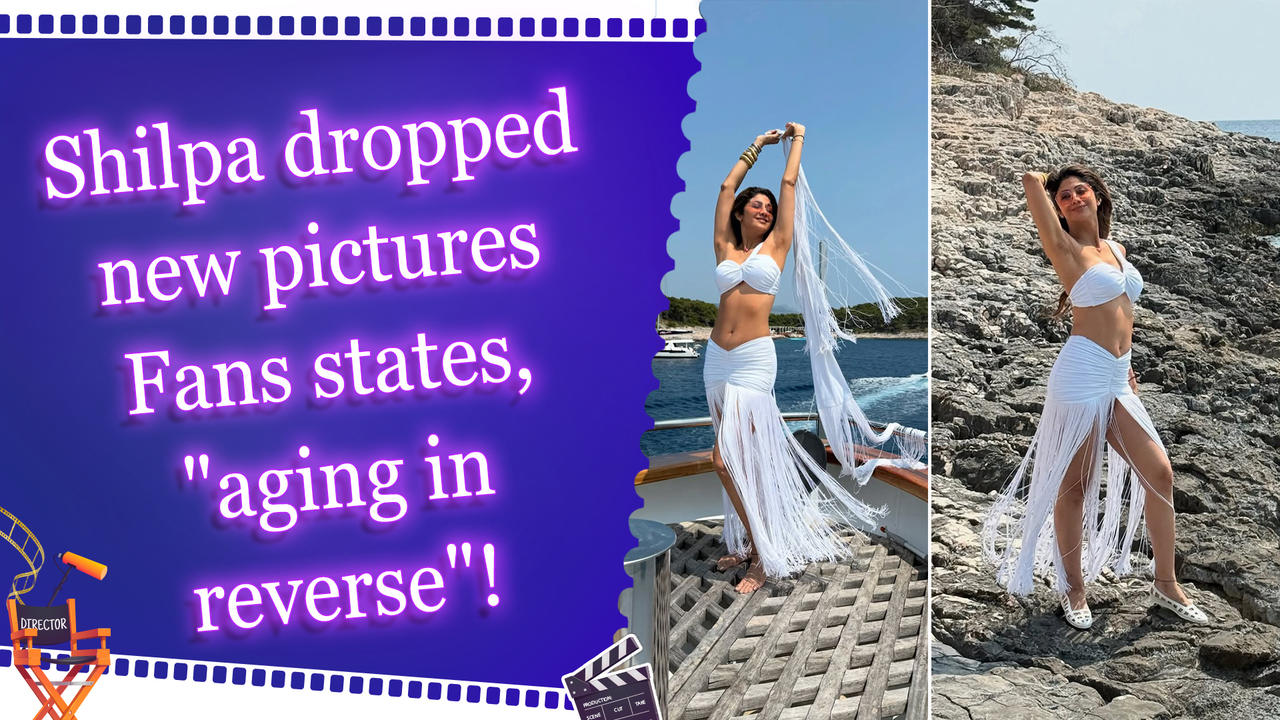 Shilpa Shetty embraces the sea on her birthday weekend getaway