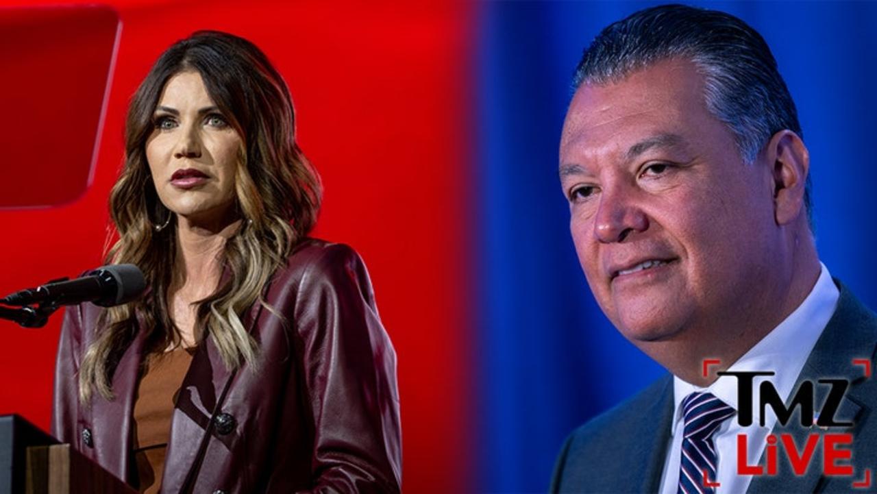 Senator Physically Ejected at DHS Secretary Noem's Press Conference | TMZ Live