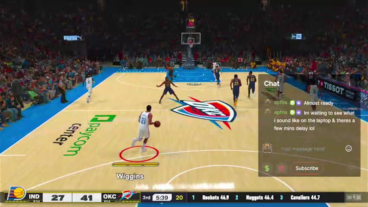 OKC Showdown! Pacers vs Thunder 2K25 LIVE on Rumble! 🔥