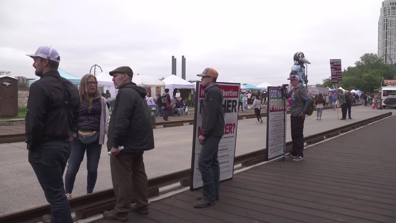 Preaching to Sinners at Stone Arch Bridge Event