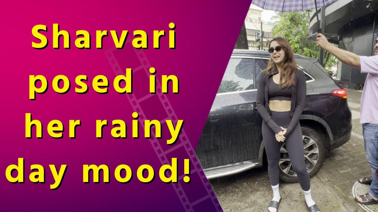 Actress Sharvari spotted outside a gym in sporty and stylish outfit