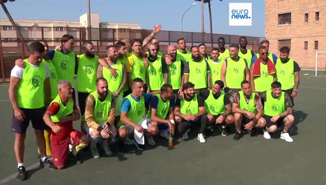 Preparing for life on the outside as Rome prison hosts 'Games of Hope' sporting event