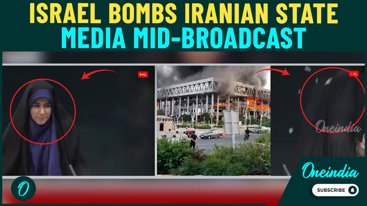 BREAKING: Israel Strikes Iranian State Media Building During Live Broadcast | Explosion ROCK IRIB