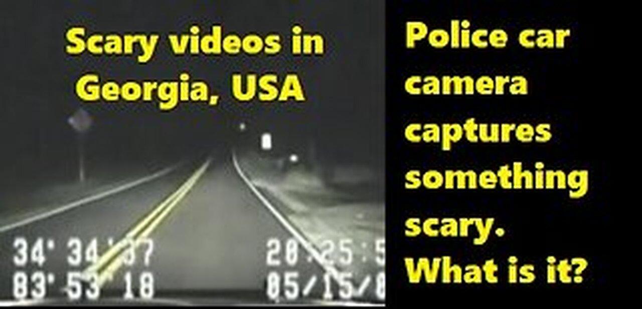 Police car films something strange on the road in Rabun County, Georgia. What is it?