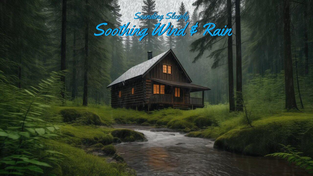 Soothing Wind & Rain | Meditation | Deep Sleep | Sounding Sleeply
