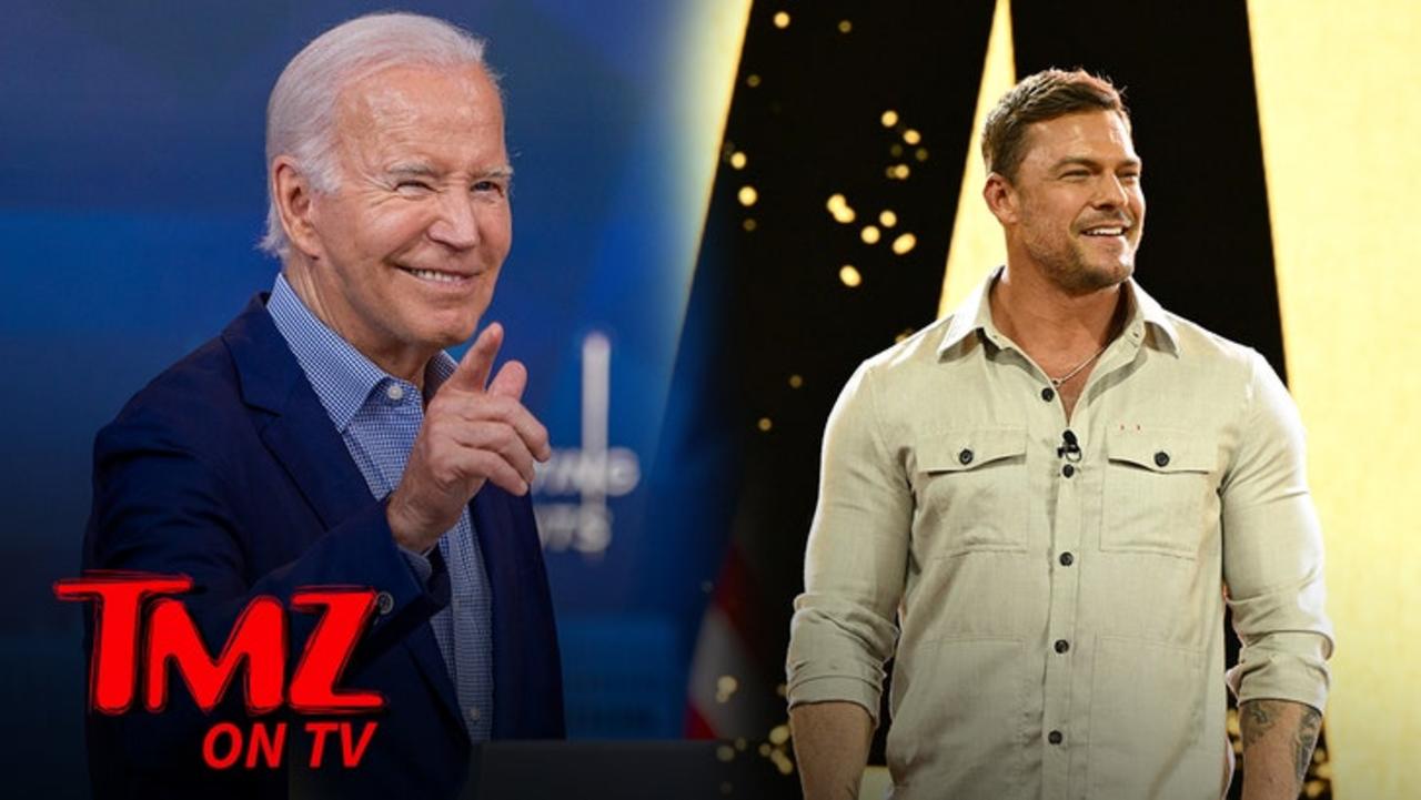 'Reacher' Star Alan Ritchson Hosts President Biden and Hunter on Set | TMZ TV