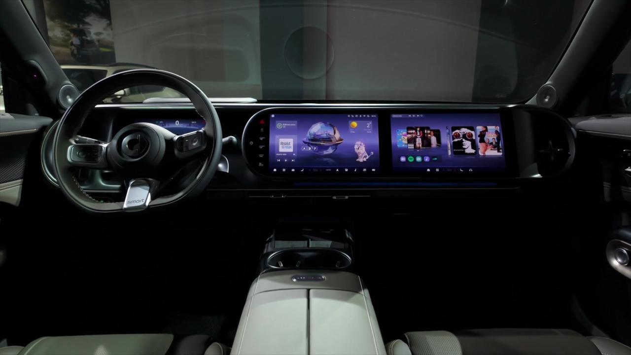 smart #5 Interior Design in Dark Grey