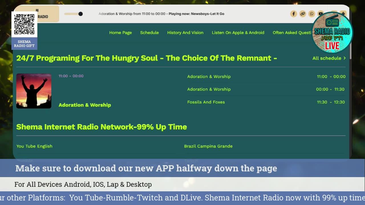Shema Internet Radio Live Daily Stream
