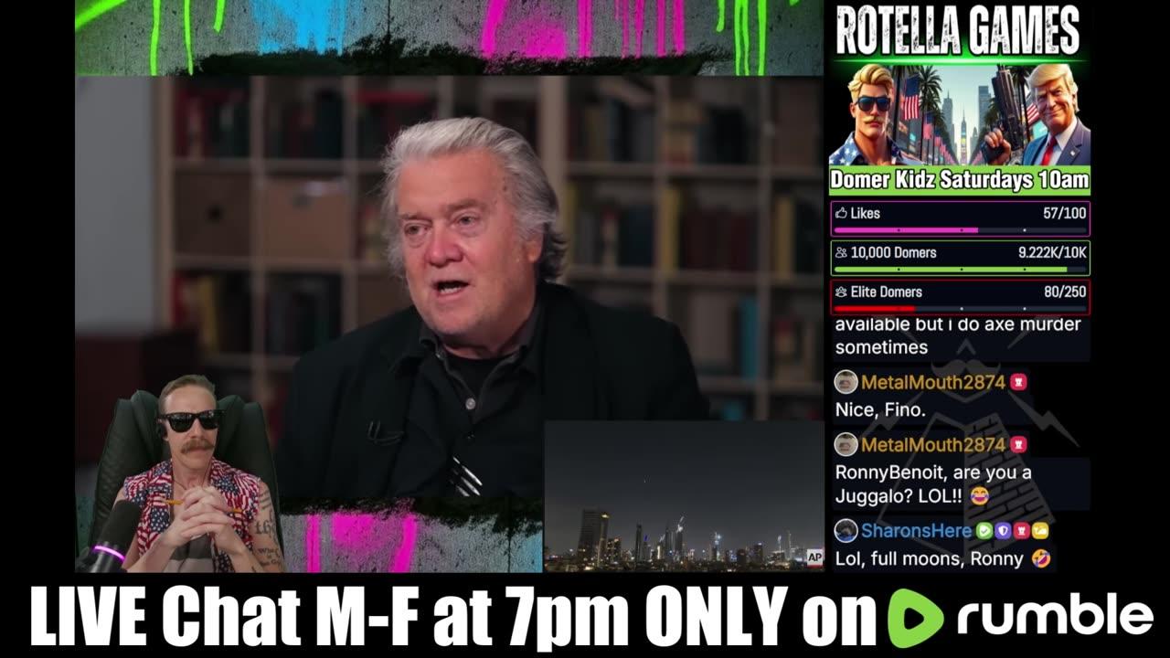 Tucker Carlson and Steve Bannon