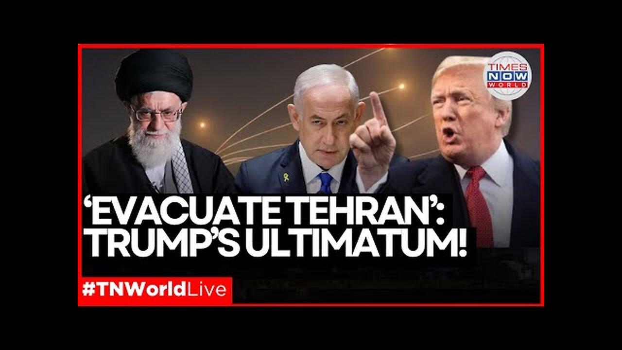 LIVE - “Evacuate Tehran!” – Trump’s STUNNING Warning Moments After G7 Exit! IRAN & ISRAEL'S War....