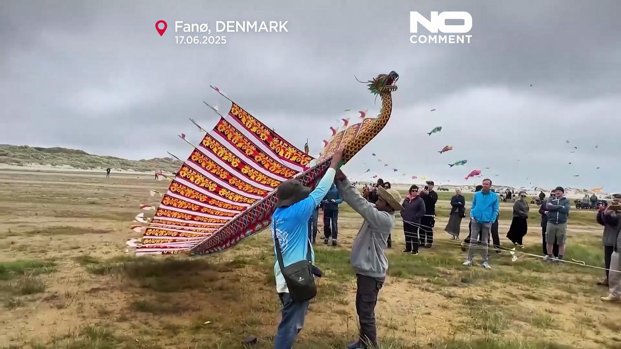 Skies over Fanø burst with colour as International Kite Festival begins