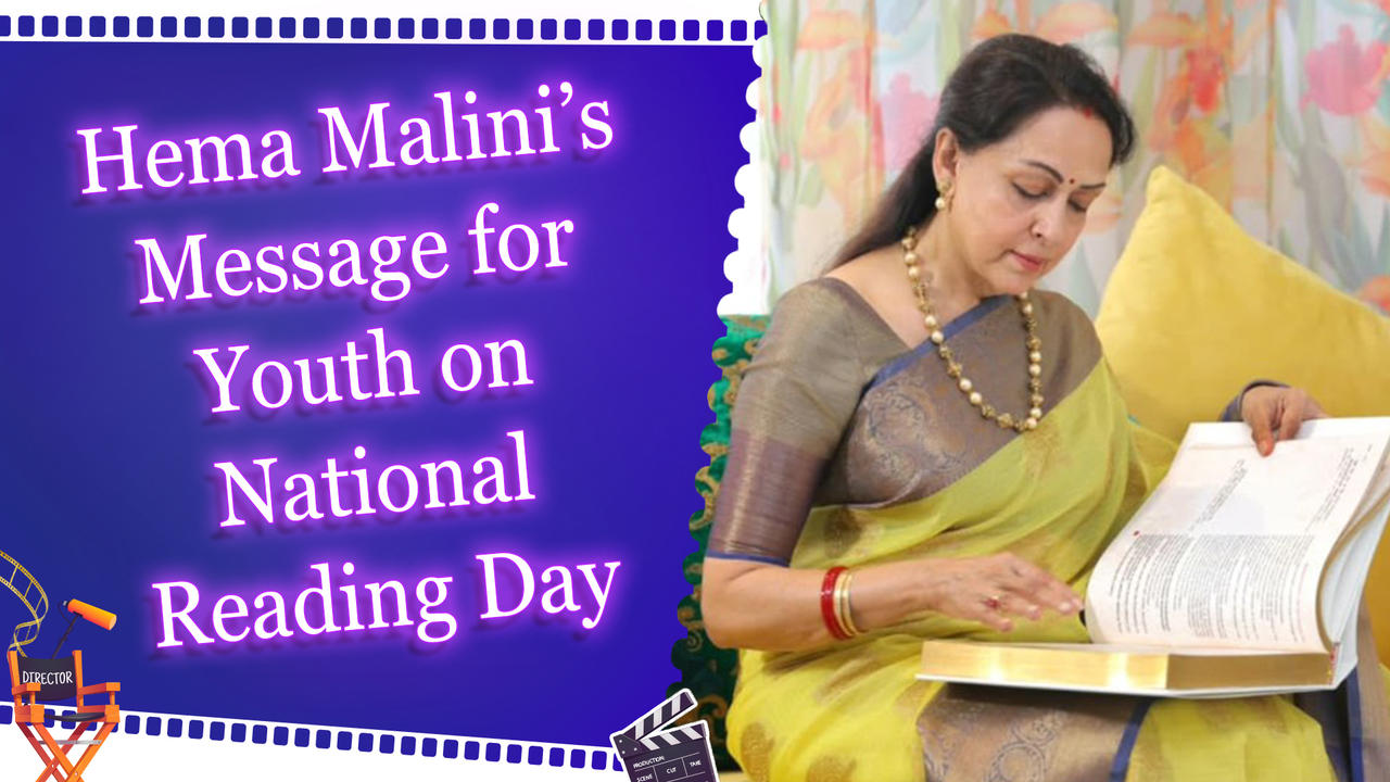 Hema Malini Urges Youth to Embrace Reading on National Reading Day