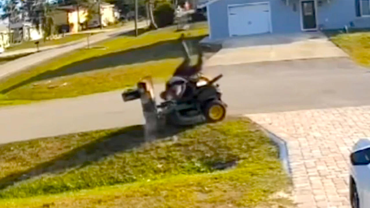 “Lawnmower Man” Is Out Here Wrecking Mailboxes Like It’s His Job